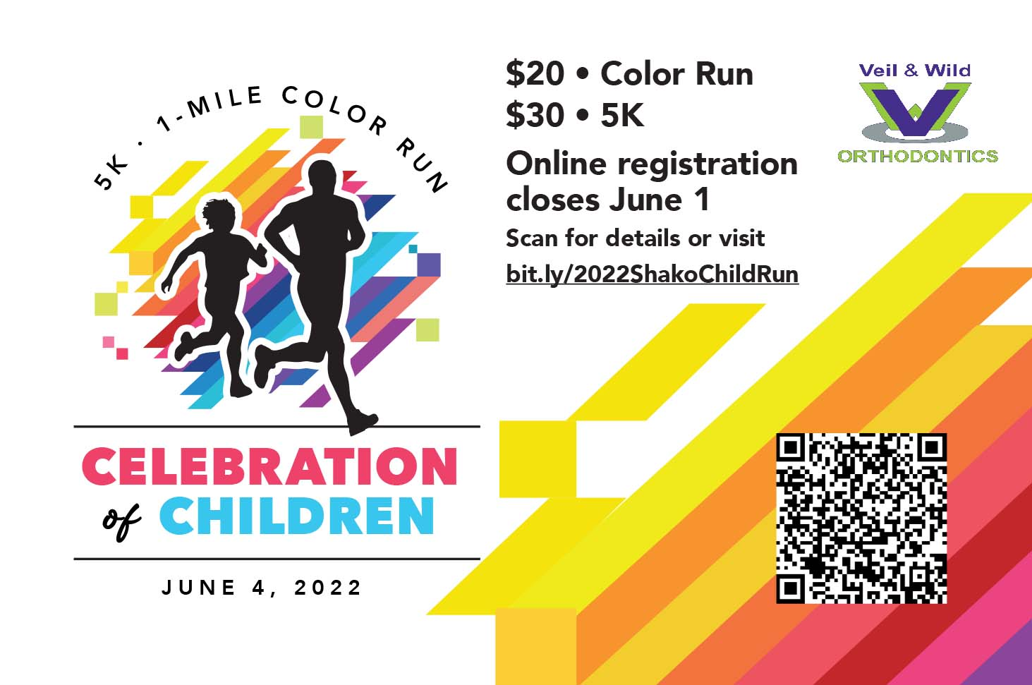 2022 Celebration of Children 5K & 1-Mile Color Run